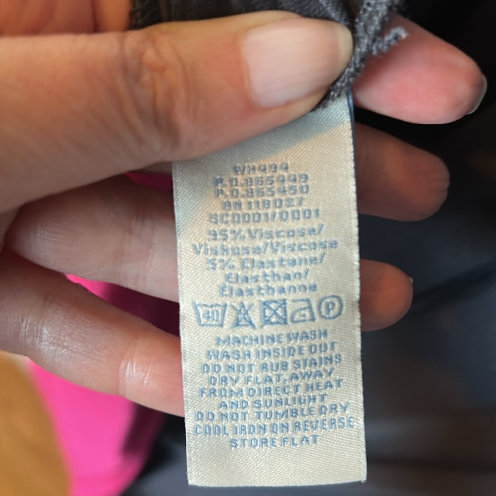Boden Midi Dress with Pink Hem, 12T - Picture 5 of 5